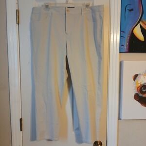 Talbots Women's Petite 16 Khaki Ankle Pants Business Casual